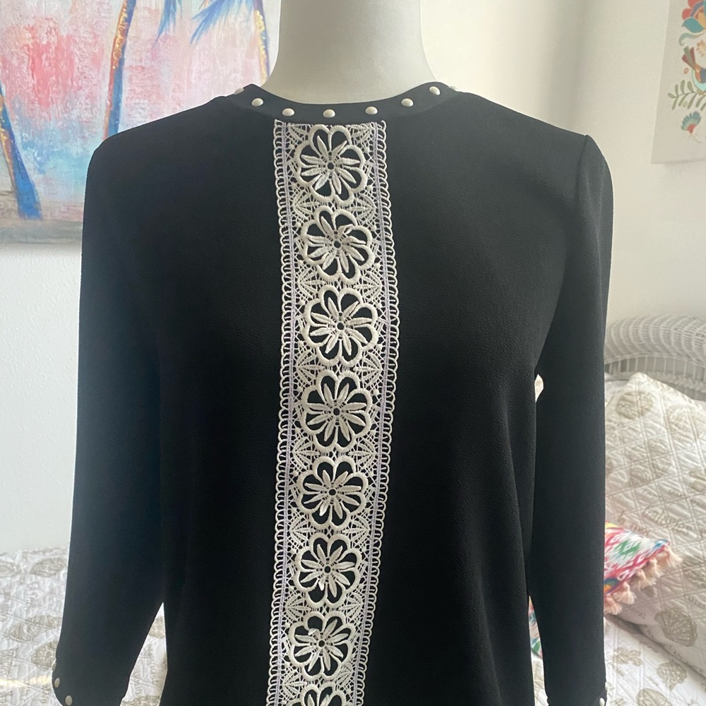 Karl Lagerfeld beaded shirt